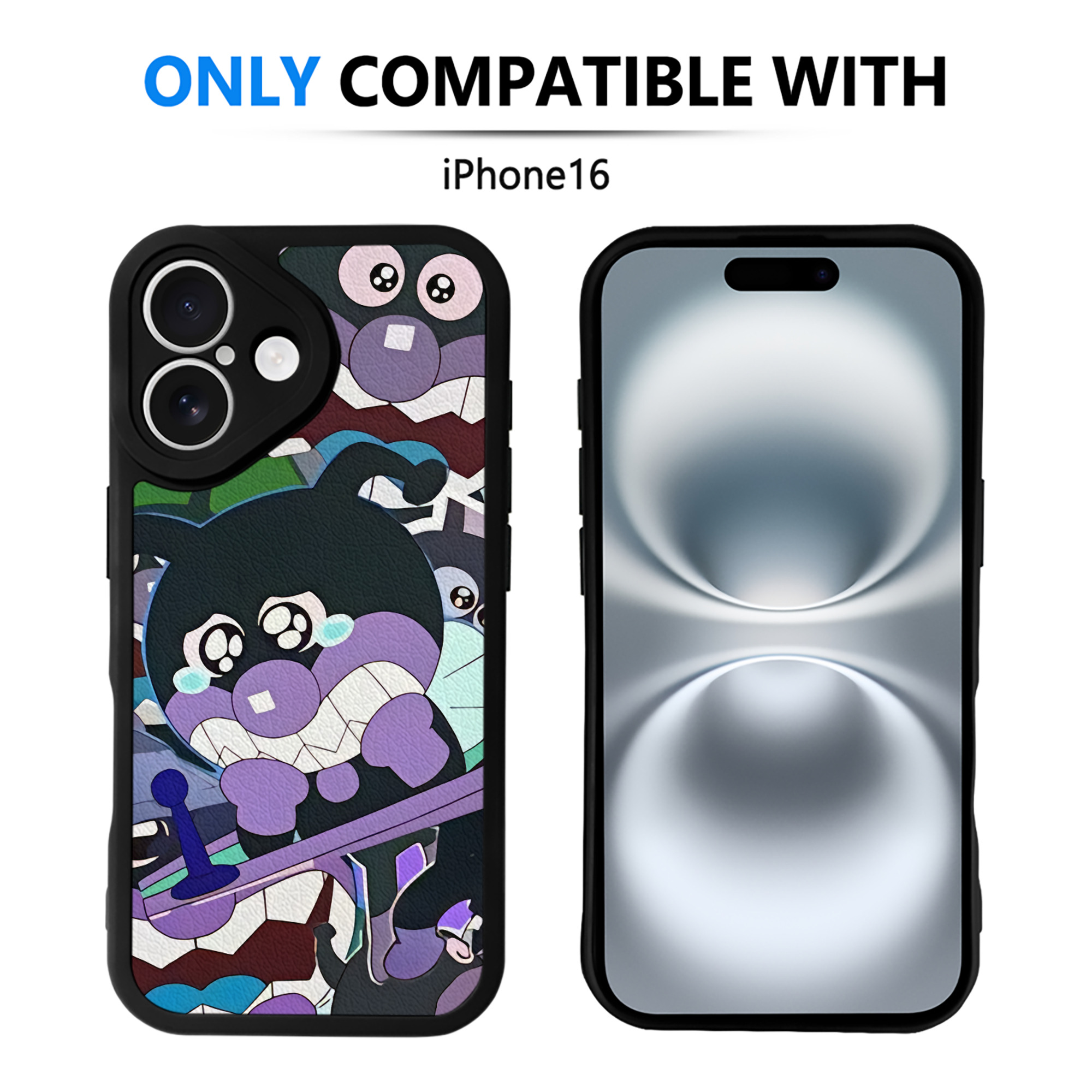 （画像用） アンパンマン Anpanman 【iPhone 16シリーズ対応】シリコンスマホケース（レザー調） 材質：シリコン
